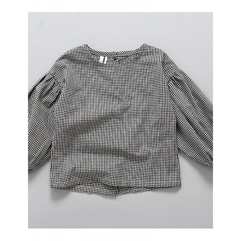 Girl's Casual/Daily Check BlouseCotton Spring / Fa...