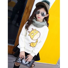 Girl Casual/Daily Print Blouse,Cotton Winter / Fall Long Sleeve  